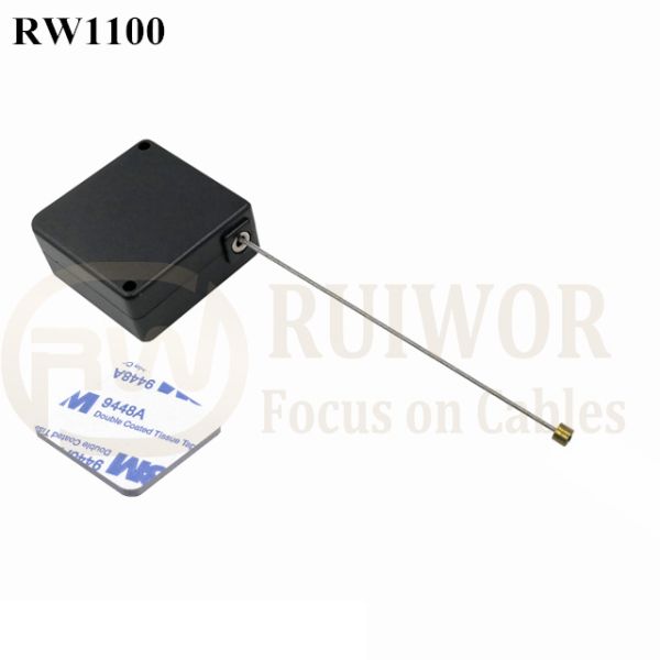 RuiWor RW1100 Square Security Anti Theft Pull Box Work With Cable End Apply In Various Products Retractable Security Harness