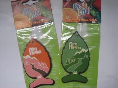 Eco friendly fish shape paper air freshener,various colors for choose