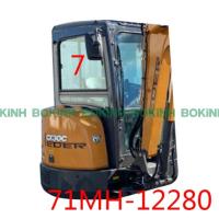 A posição lateral NO.7 de Window Replacement Right da máquina escavadora de 71MH-12280 HYUNDAI moderou o vidro