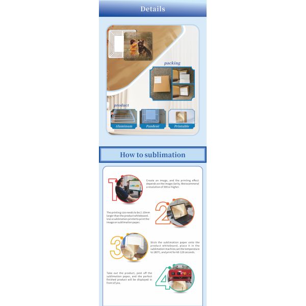 Sublimation Wind Spinner Blanks Rectangle Shape Double Sides Printing Wind Spinners for Garden Decor