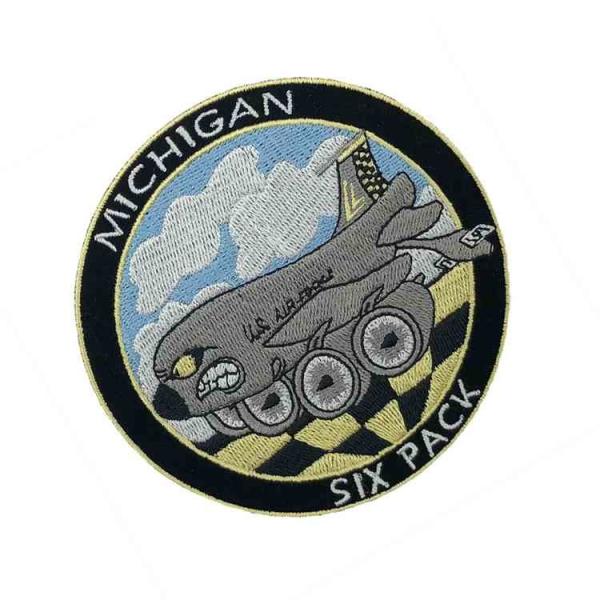Laser Cut 3in Embroidery Michigan Iron On Patch Twill For Sports