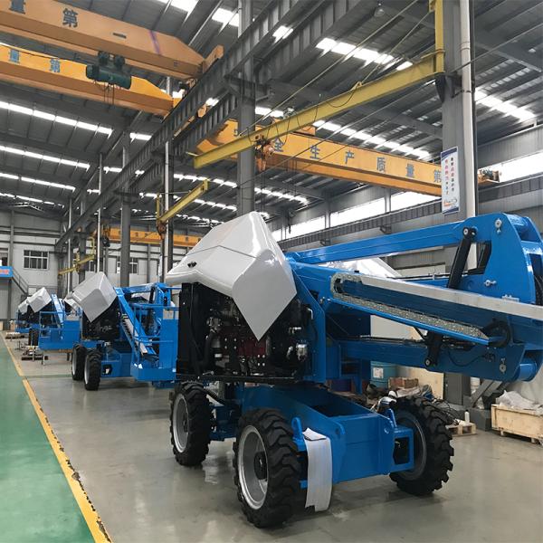 Mulitipurpose Straight Boom Manlift Automatically 360° Rotation With Security System