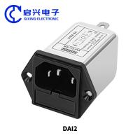 DAI2 10A Filtre à courant alternatif EMI à phase unique avec connecteur IEC