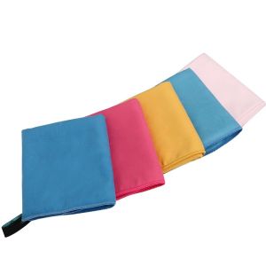 Customized Logo Printed Microfiber Sports Towel With Hanging Loop