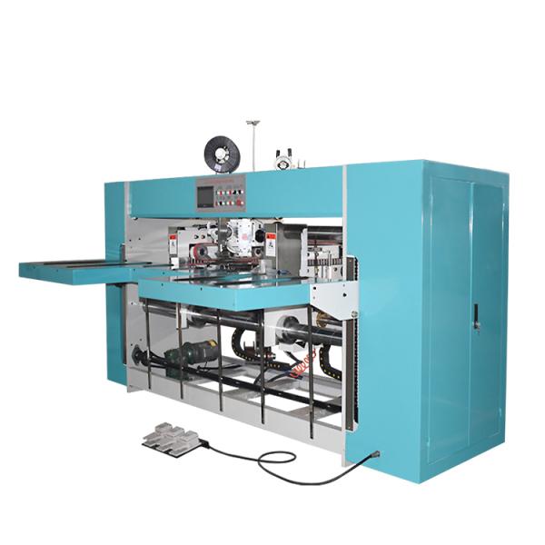 2 Pieces Semi Auto Corrugated Box Stitcher Double Servo High Speed