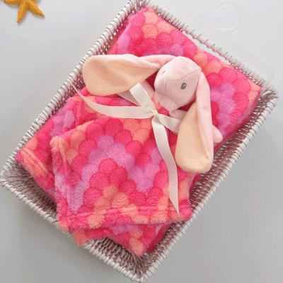 Infant Fleece Security Blanket Animals Bunny Lamb Security Stuffed Animal