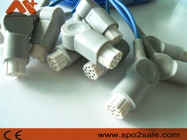 Gris de câble d'extension de Masim Spo2 de câble de Mindray Spo2 de datex