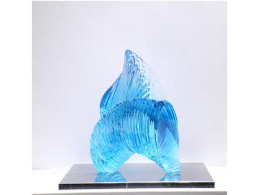 Transparent Resin Abstract Sculpture Contemporary Garden Home Art Decoration