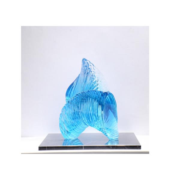Украшение искусства прозрачного сада абстрактной скульптуры смолы современного домашнее