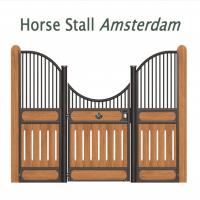 La parada galvanizada modular del caballo afronta los paneles con la puerta deslizante