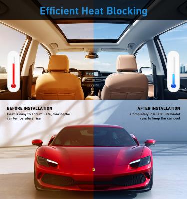 1 Ply Dyed Car Window Film VLT 5% 15% 35% 50% Carbon Car Tint Film