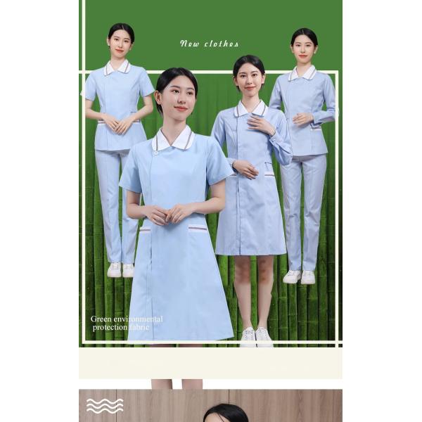 Les infirmières et infirmiers médicaux ont des uniformes, des combinaisons de jogging, des combinaisons de sport, des costumes bleus et des fleurs pour l'hôpital.