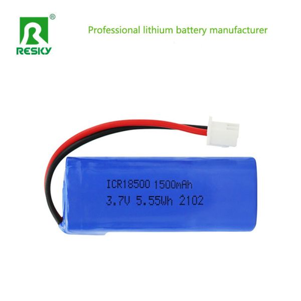Rechargeable Lithium Batteries ICR18500 3.7v 1500mAh 5.55wh Li-Ion Power Battery Cell With PCM