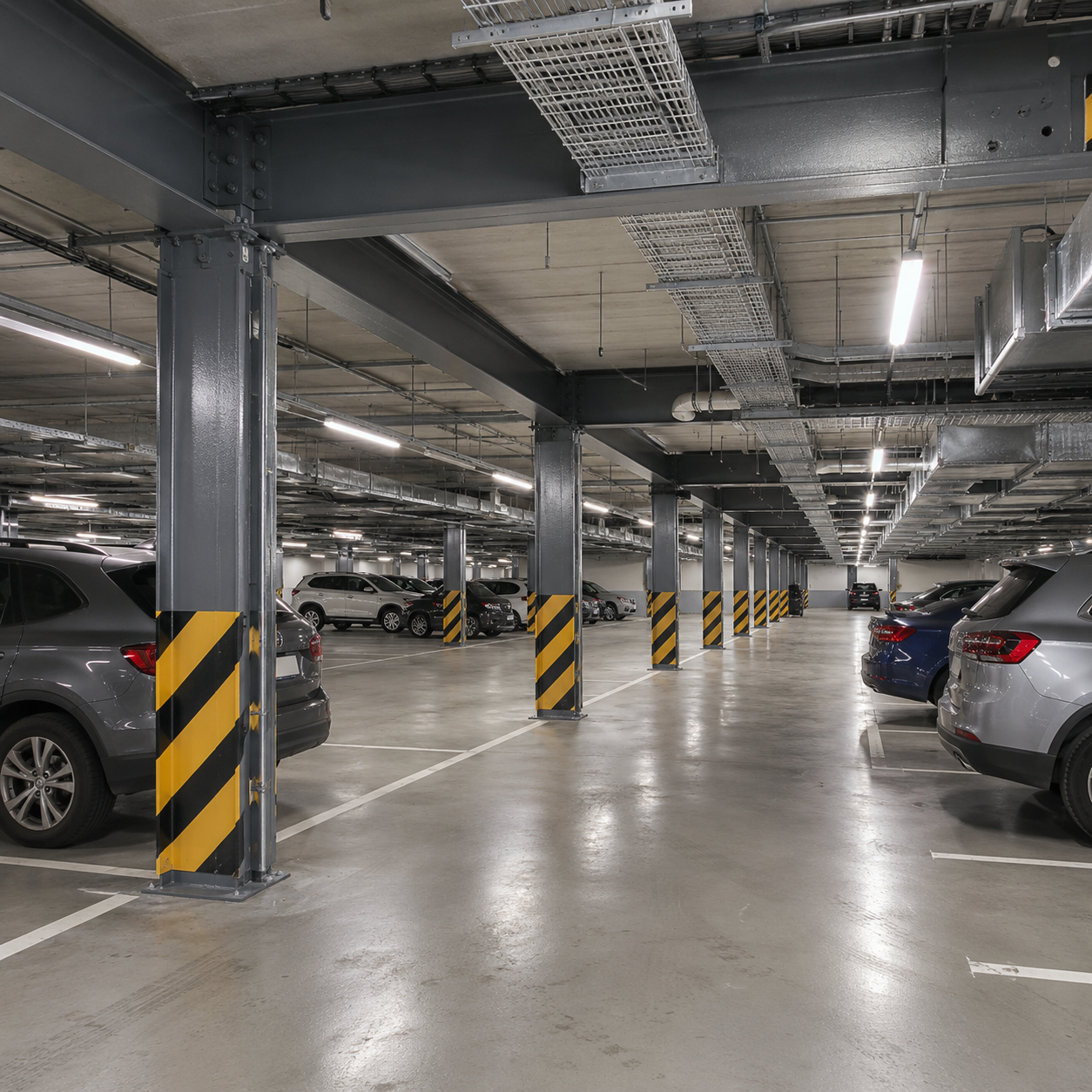 Custom Design Multi Car Steel Parking Structures Garage Shed For Residential