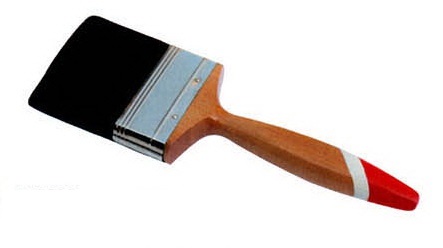 Черный набор щеток для окрашивания щетины для внешней настенной живописи