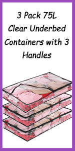 Toiletry Cosmetic Organizer, Waterproof, Large Capacity, moving Tote Bag, underbed Storage Zipper carry Bag