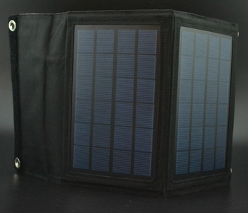 9W Flexible foldable solar power supply USB charger