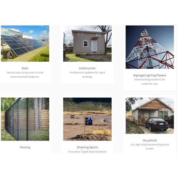 Ancrages hélicoïdaux professionnels pour pieux vissés pour propriétés commerciales