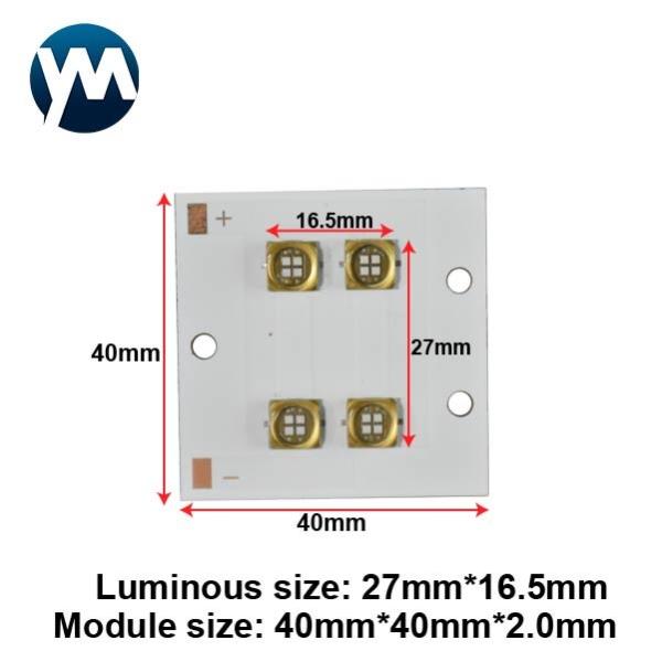 UV Light Module 40W Planar Quartz Lens lamp beads uv led modul printer