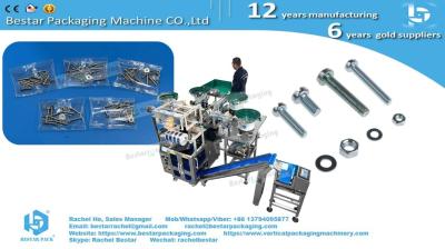 Screw bolts washers automatic counting and mixing packaging machine