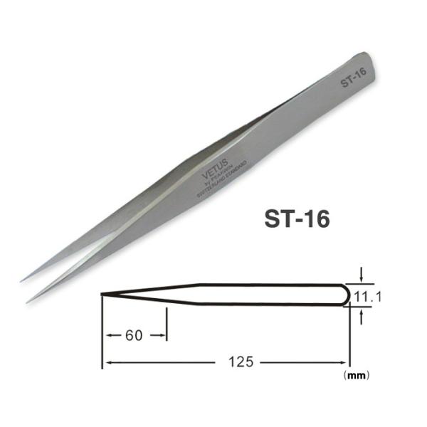 Del metal del color pinzas de acero inoxidables de la precisión segura de las herramientas VETUS del ESD no