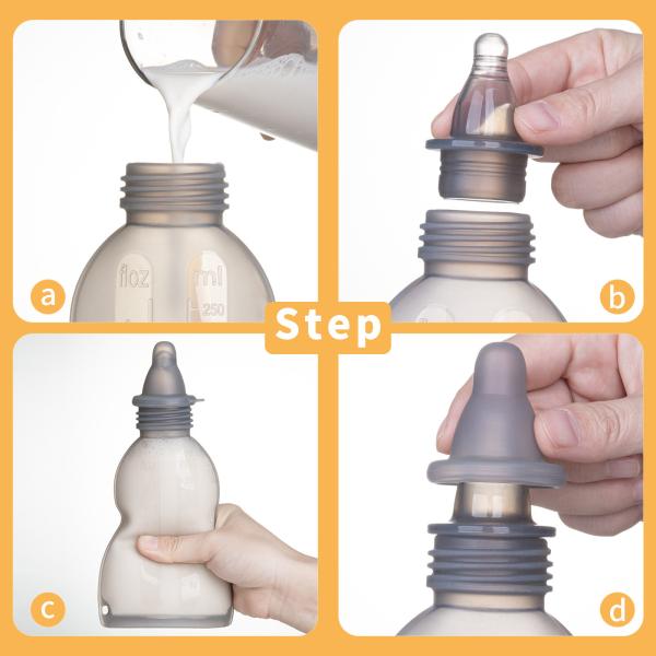 LFGB Платиновые силиконовые пакеты питания многоразовые пакеты для хранения грудного молока