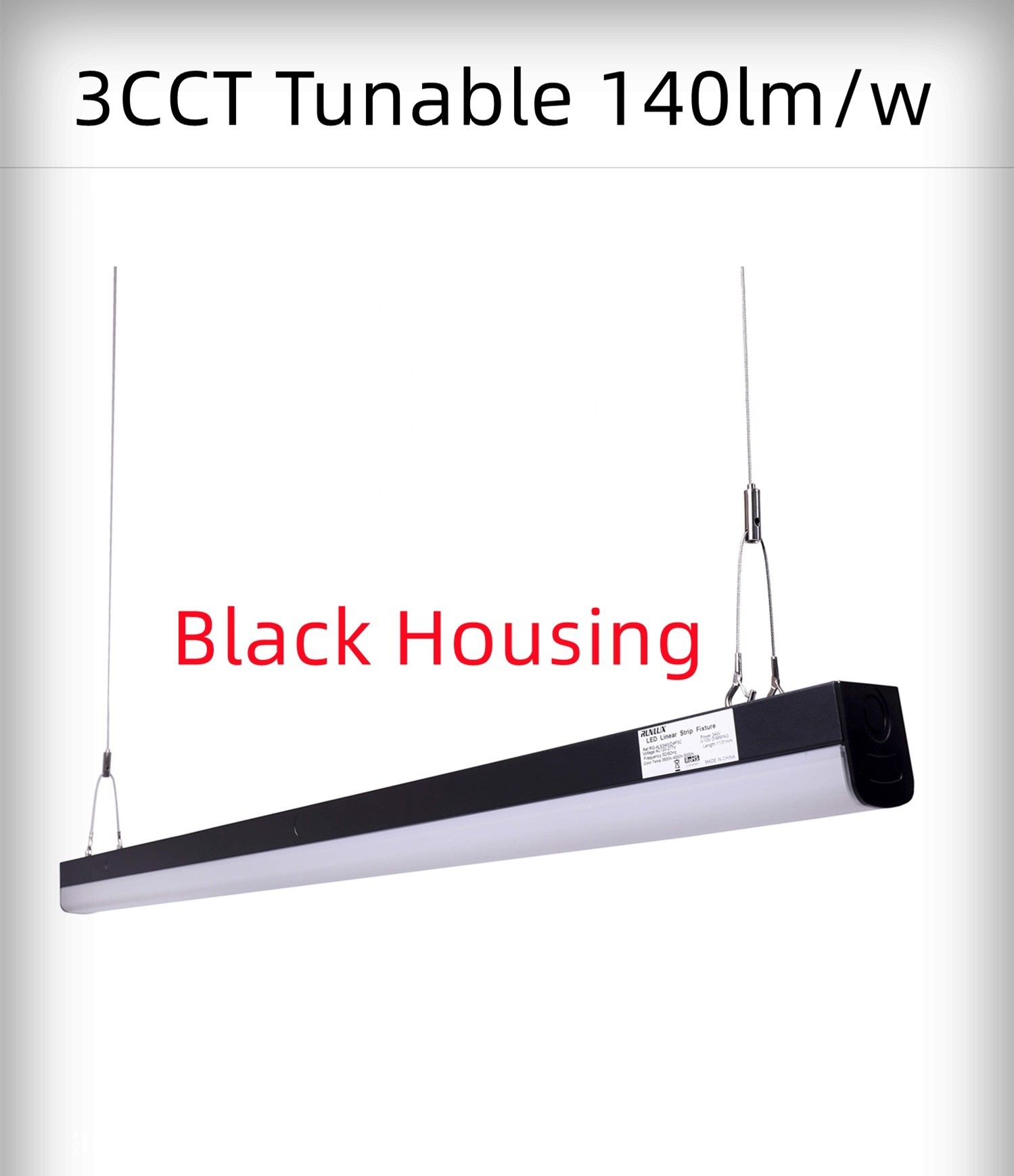 Indoor Office 120-277V 90W 8FT Linear Led Batten Strip Light Fixture With 3CCT Tunable