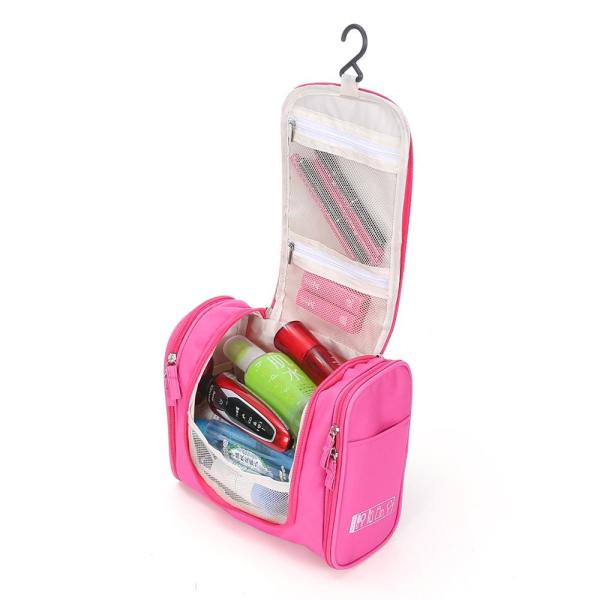 2019 Promotional Small Hanging Toiletry Bag , Folding Cosmetic Bag Polyester Canvas