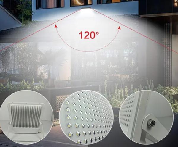 New High-Power LED Floodlight Outdoor Waterproof Household Road Lighting Garden Light Die-Cast Aluminum Floodlight