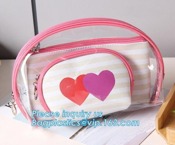 toiletry kits pvc zipper pouch makeup bag cosmetic travel organizer, Travelling Fashion Clear PVC Cosmetic Bag, clutch