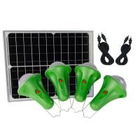 4PCS Lights 5200mah 18650 Solar Panel Energy System For Camping