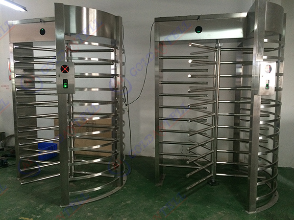 Biometric Face Recognition QR Code Full Height Turnstile SUS304 Single Door Security Gate for Museum & Art Gallery Access