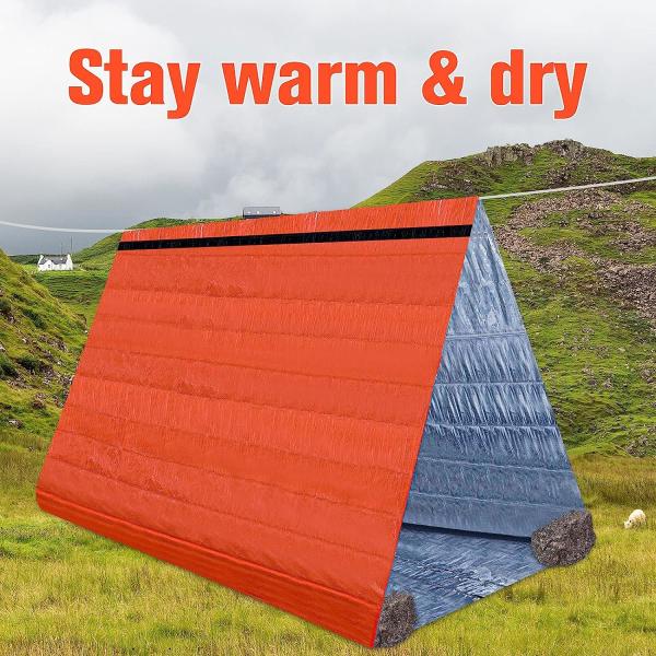 Emergency Sleeping Bag 2 Pack Lightweight Survival Sleeping Bags Thermal Sack Portable Emergency Blanket Campin