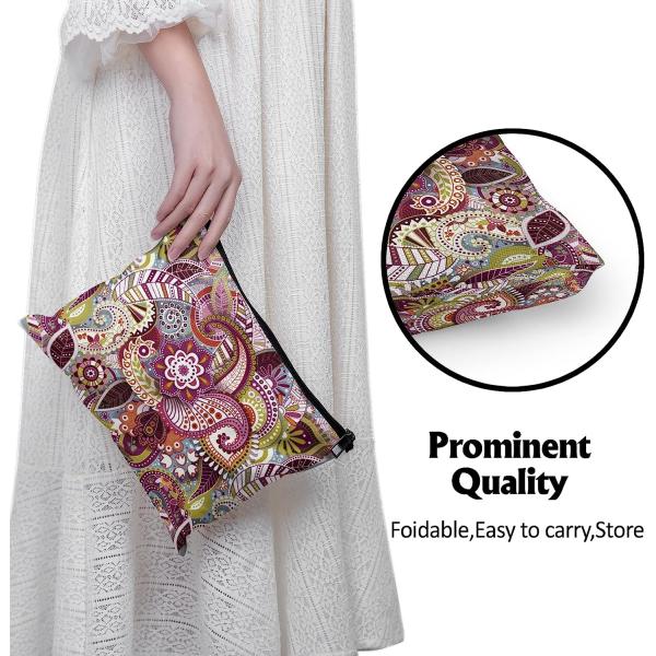 Waterproof Makeup Bag Mandala Cosmetic Bag For Women Travel Toiletry Bag