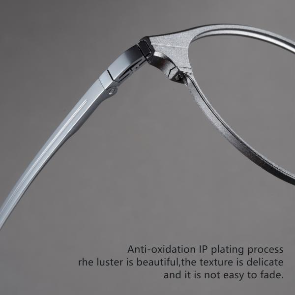 Полноформатный магнитный чистый титановый бизнес алюминиевый зажим на очках