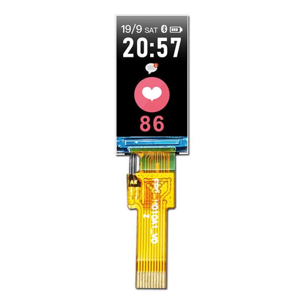 Type TFT LCD, lumière du soleil TFT lisible 350cd/m2 de barre de 0,96 pouces de SPI