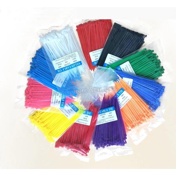 Bridas plásticas ajustables de 80-1020mm de largo, sujetacables nylon versátiles de 2,5-12mm de ancho para mazos cables