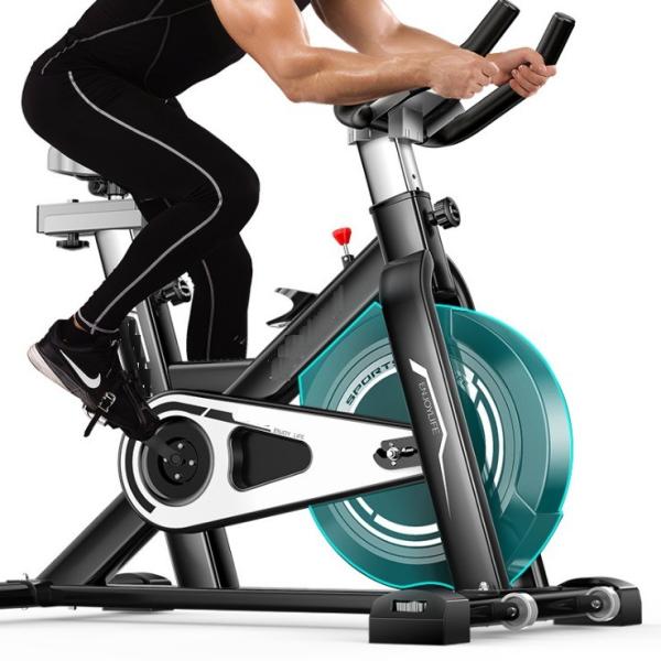 Foldable Ultra-Quiet Indoor Cardio Gym Equipment Weight Loss Pedal Exercise Bicycle Spinning Bike in Black