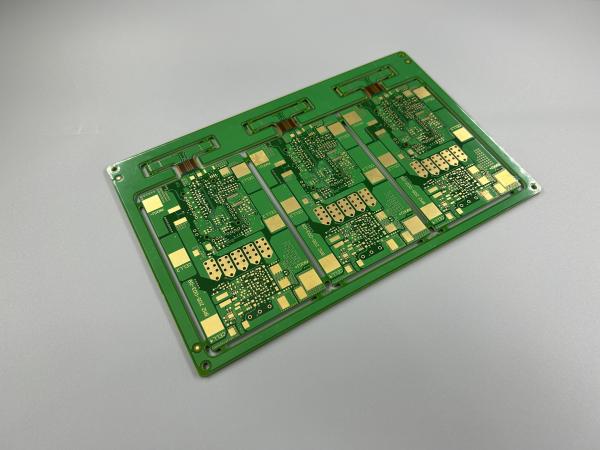 0.2mm Rigid Flex PCB Manufacturing With ENIG Surface Finish Yellow Solder Mask