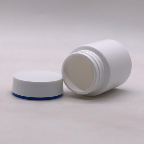 Bouteille médicinale en plastique HDPE de 100 ml Bouteille ronde droite pour capsules Porteur de comprimés
