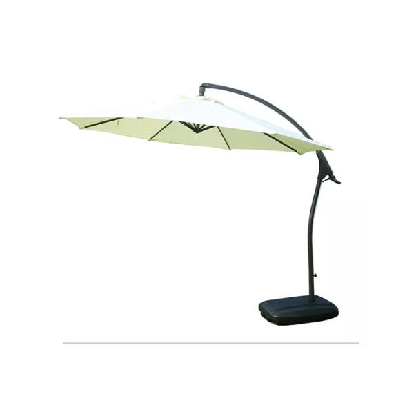 Aluminum 8 Ribs Round Cantilever Parasol Umbrella Sunblock And Strong UV Protection