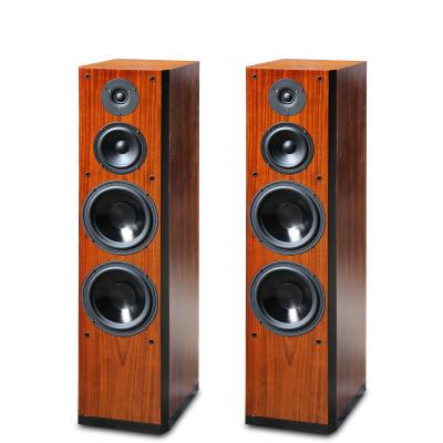 2015 Brand New Wood Finish Perfect Sound Floor Stand Home Speaker Dual 8 Inch Bass Driver