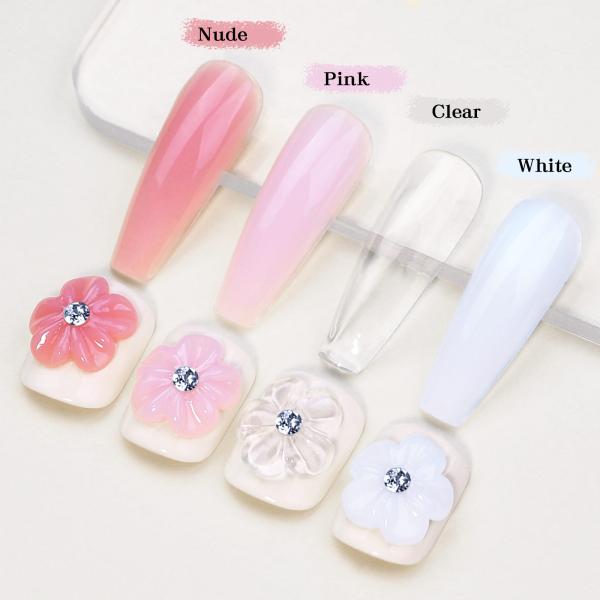 Custom 15g OEM Manicure Private Label LED UV Fast Cure Non Stick Hand Nail Art Building Crystal Jelly Gel for Nail Extension