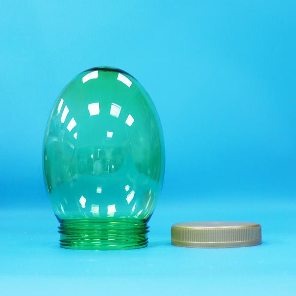 Pot en PET plastique transparent de forme unique pour pistaches, avec couvercle plat à vis, qualité alimentaire
