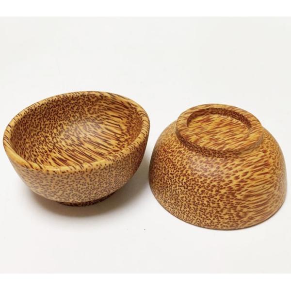 Coconut Fiber Wooden Cooking Utensils Salad Vegan 9cm Coconut Wood Bowls