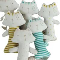 Le doux se tenant infantile de Squeaker de peluche animale cliquettent le jouet musical éducatif nouveau-né