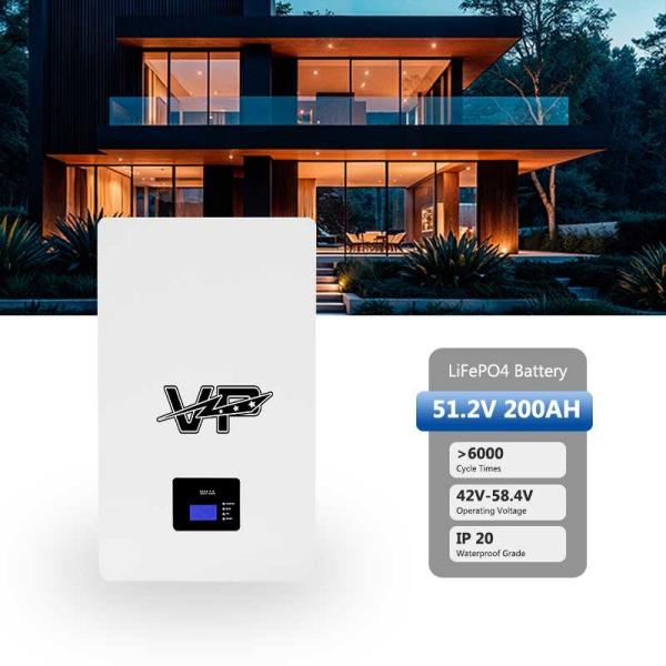 VP Lifepo4 Wall Mounted Lithium Battery 51.2V 200AH For Home Energy Storage
