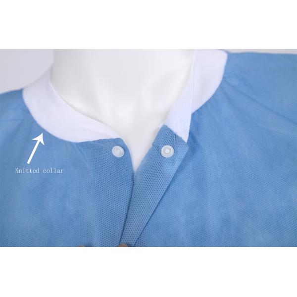 Three Pockets Disposable Lab Coats White Pink Purple Laboratory Lab Coat