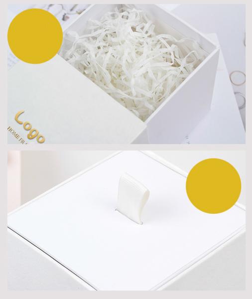 10*10*12cm Luxury Custom Scented 30cl Candle Box Tube Packaging With Gold Foil Print Logo