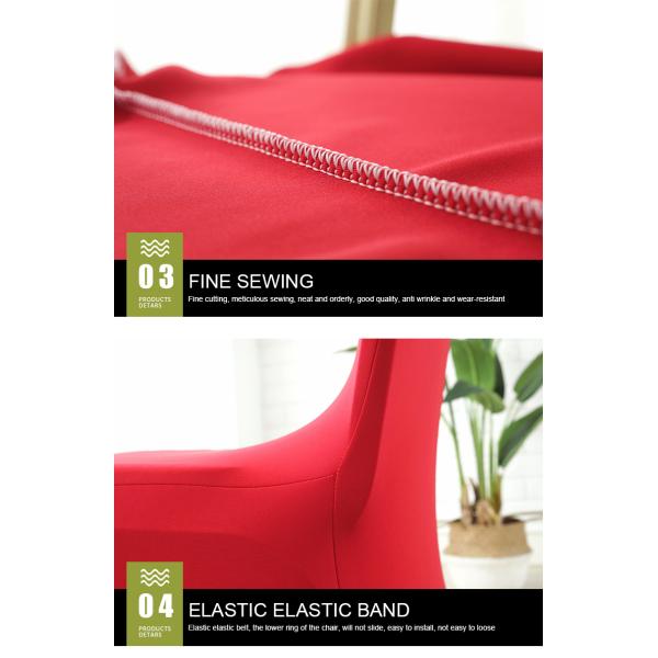 Plain Dyed 220gsm Spandex Elastic Banquet Chair Covers